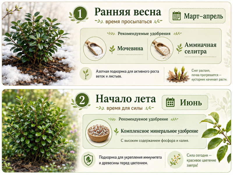 Подкормка кизильника - питомник саженцев Центросад