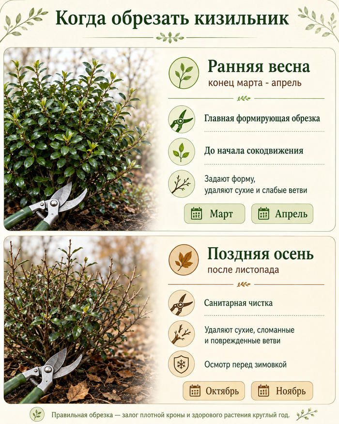 Сроки обрезки кизильника - питомник Центросад